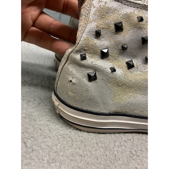 Converse Chuck Taylor All Star High Top Sneakers Men's Size‎ 11 Silver Metallic - Picture 4 of 15